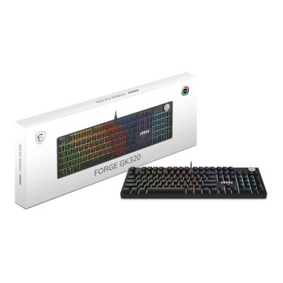 5. MSI FORGE GK320 RED US | Gaming keyboard | Wired | US | Mechanical RED Switches