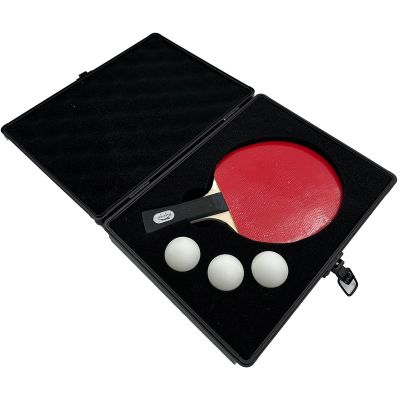3. CASE COVER FOR RACKET AND 3 BALLS FOR TABLE TENNIS JOOLA ALU LASER BLACK
