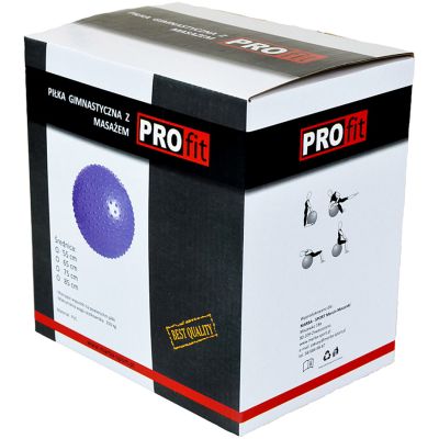 22. PROFIT Gymnastics Ball with Massage 55cm Purple DK 2104