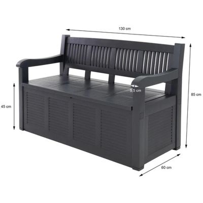 39. GARDEN BENCH 2IN1 130x60x85CM