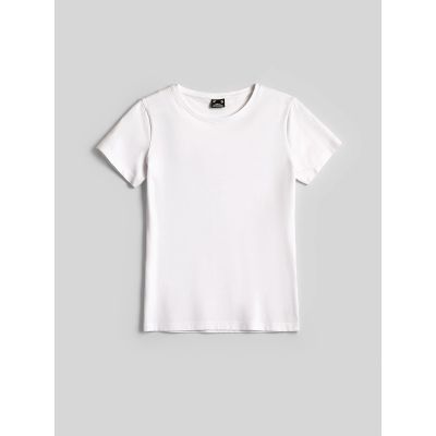 6. Women's slim plain T-shirt 4F 4FRMM00TTSHF3619-10S