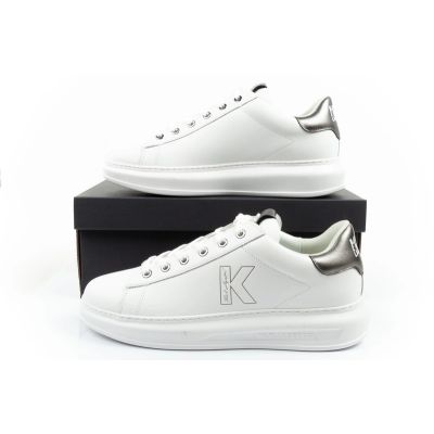 10. Karl Lagerfeld men's shoes sneakers Kapri natural leather white