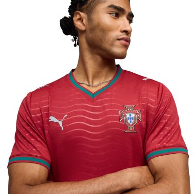5. Puma FPF Portugal Home Jersey Replica Club Men's T-Shirt Red 783278 01