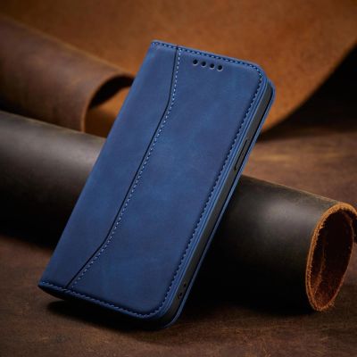 6. Magnet Fancy Case case for iPhone 14 Pro flip cover wallet stand blue