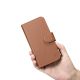 12. iCarer Wallet Case 2in1 iPhone 14 Pro Leather Flip Case Anti-RFID brown (WMI14220726-BN)
