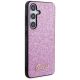 12. Guess Glitter Script case for Samsung Galaxy S24+ - purple