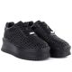 3. Women's sneakers on the platform, openwork, black Goe TT2N4043