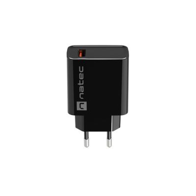 6. NATEC RIBERA USB-A 18W BLACK CHARGER NUC-2058