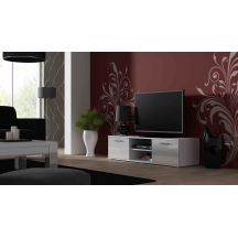 TV cabinet SOHO 140 white/gloss white