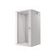 17. Lanberg WF01-6622-10S single-section cabinet (22U; 1080mm / 600mm / 600 mm; wall-mounted; Glass; 19''; gray)