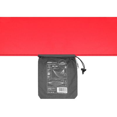 6. TOURIST HAMMOCK 2 PERSON 270X140CM BLACK AND RED