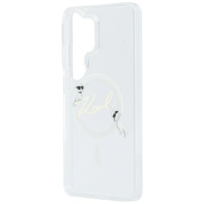 6. Karl Lagerfeld IML KC Script MagSafe Case for Samsung Galaxy S26 Ultra - Transparent