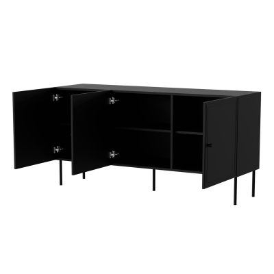 2. 3D PALAZZO BIS chest of drawers 151x40x75 black matt