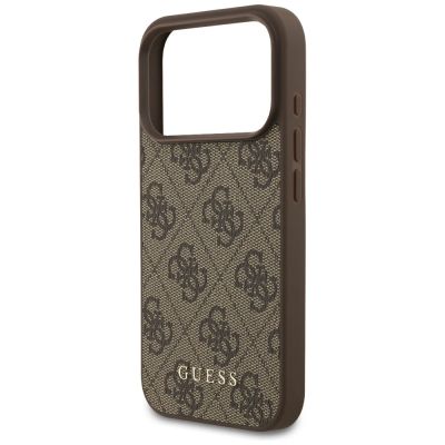 6. Guess 4G Classic Case for iPhone 17 Pro / 18 Pro - Brown