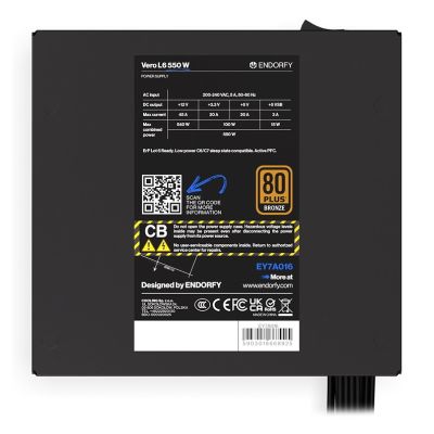 9. ENDORFY Vero L6 Power Supply Module 550 W 24-pin ATX ATX Black