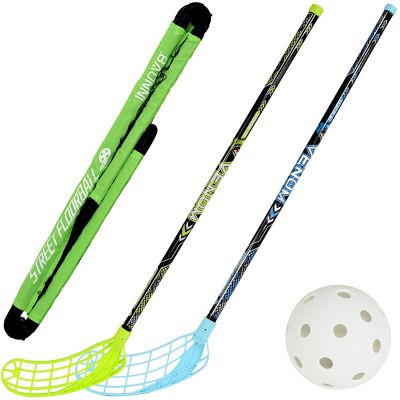 3. FOLDABLE FLOORBALL GOAL 2 STICKS AND BALL 91x6xX61CM ENERO