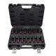 AWTOOLS IMPACT SOCKET SET 1/2" 16 pcs 10-32mm LONG BLACK LINE