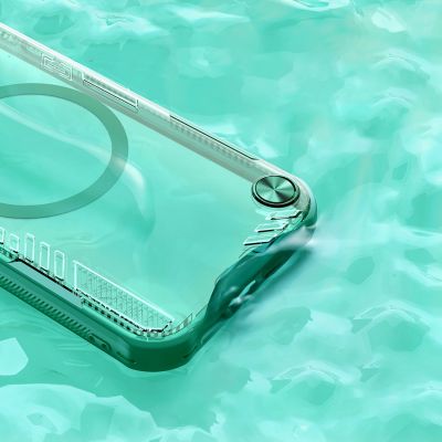 7. Nillkin Iceblade Prop Magnetic Case with Stand for iPhone 16e / 17e - Green