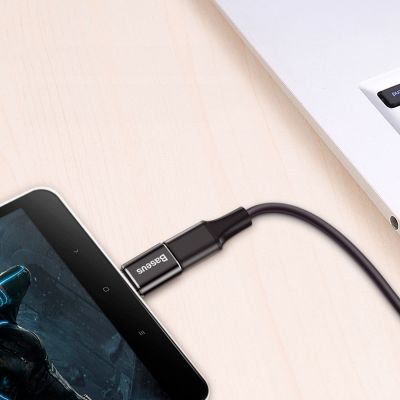 8. Baseus Mini Adapter from Micro USB to USB-C - Black
