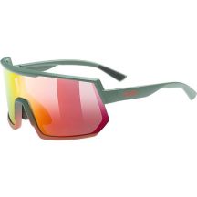 Uvex sportstyle 235 Multisports Glasses Unisex Half-Rim Green, Red