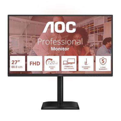 24. AOC monitor 68.6cm (27") 27E4CV 16:09 HDMI+DP+USB-C lift