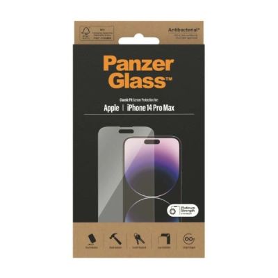 6. PanzerGlass Classic Fit antibacterial glass for iPhone 14 Pro Max