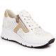 7. Rieker W N6304-80 white leather wedge shoes