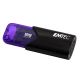2. Emtec Click Easy USB Flash Drive 128GB USB Type-A 3.2 Gen 1 (3.1 Gen 1) Black, Purple