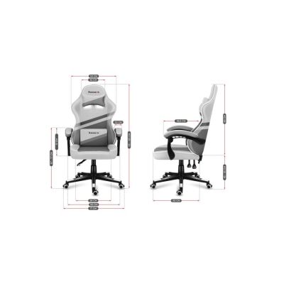 9. Huzaro Force 4.4 Gray Mesh Gaming Chair