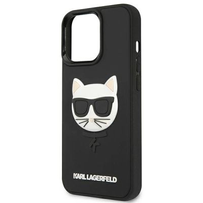 6. Karl Lagerfeld 3D Rubber Choupette Case for iPhone 13 Pro / iPhone 13 - Black