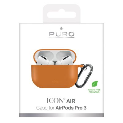 6. Puro Icon Case for AirPods Pro 3 - Orange