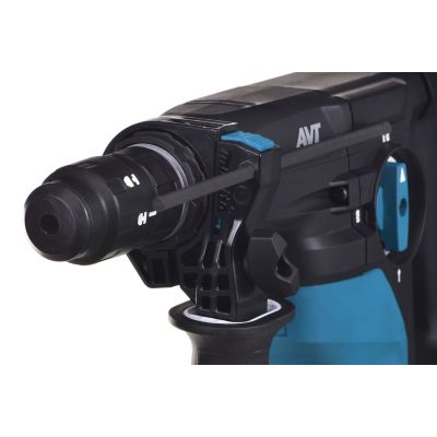 6. MAKITA HR3012FCWJ SDS-Plus 3.9J 1050W AVT MAKPAC Rotary Hammer + DX11 Dust Collector Black, Blue