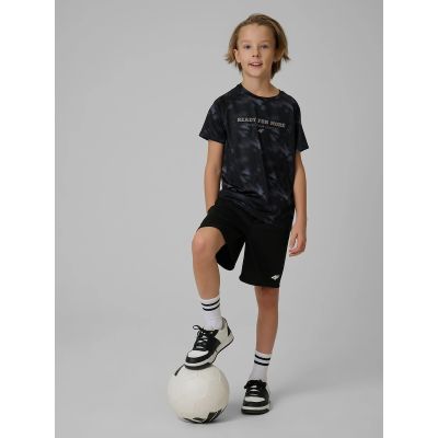 Boys' quick-drying sports shorts 4F 4FJRSS26TFSHM1693-20S