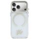 3. Karl Lagerfeld IML KL Script Logo MagSafe Case for iPhone 17 Pro Max - Clear