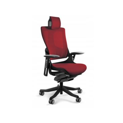 Wau 2 NW44 mesh office chair deepred/black