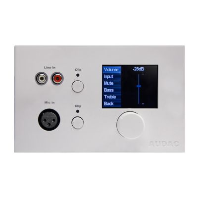 2. AUDAC MWX65/W digital control panel white