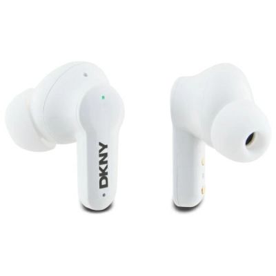 4. DKNY TWS BT 3D Rubber Matte Finish Bluetooth Headphones - Black