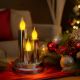 6. 14CM LED CANDLE ON A ROUND BASE