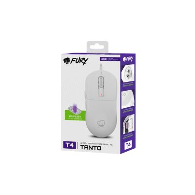 Fury Tanto T4 12000 DPI RGB White Wired Gaming Mouse