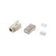 Equip 121182 RJ-45 Plug Stainless Steel, Transparent, White