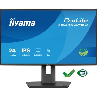 38. iiyama ProLite 24-inch Full HD IPS panel with narrow bezels, energy class B, adjustable height