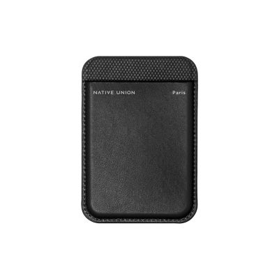 Native Union Wallet - MagSafe compatible leather wallet (black)
