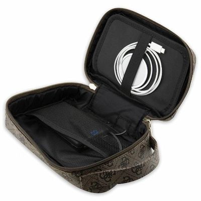 5. Guess Bag GUHBP4RPSW Organizer brown/brown 4G Printed Stripes