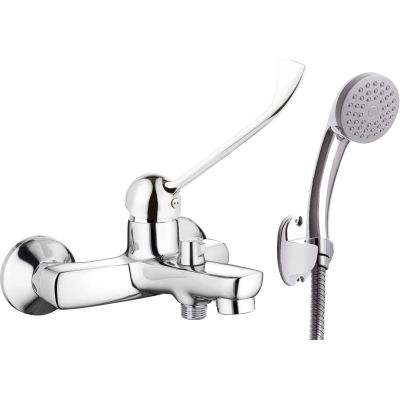Clinic bathtub faucet with lever shower set
