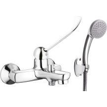 Clinic bathtub faucet with lever shower set