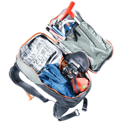 16. Deuter Alproof Lite 22L Avalanche Backpack - Tin/Black