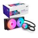 2. NZXT Kraken Core 240 RGB Processor Liquid Cooling Kit 12cm Black 1 pc.