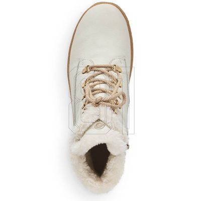 26. Remonte W RKR629 wool-lined waterproof leather ankle boots, white