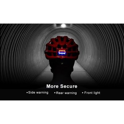 4. Rockbros MTB bike helmet with light red 57-62cm