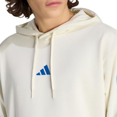 4. Men's adidas Essentials 3-Stripes French Terry Hoodie Cream KD4901